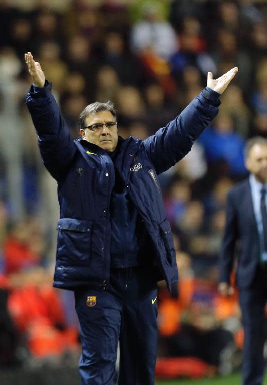 Barcelona coach Gerardo Martino 'concerned' after shock La Liga