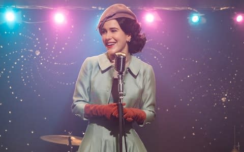 Rachel Brosnahan in The Marvellous Mrs Maisel - Credit: Nicole Rivelli