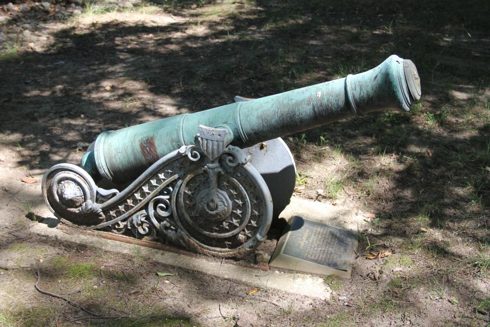 A canon at the National Museum of the United States Navy.