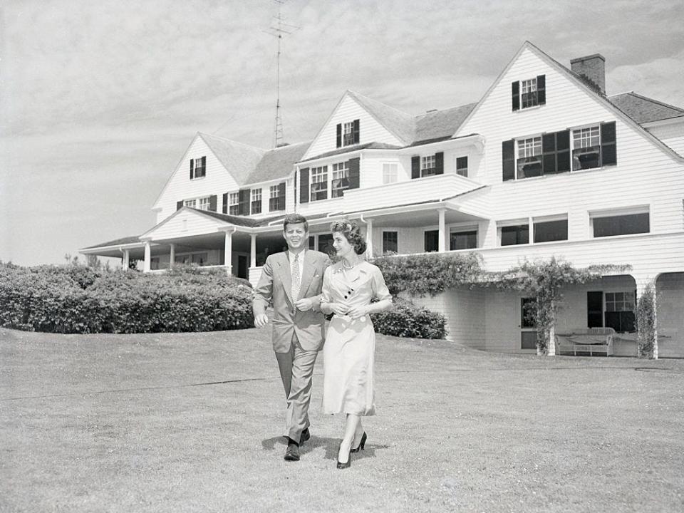 Senator John F. Kennedy and Miss Jacqueline Bouvier