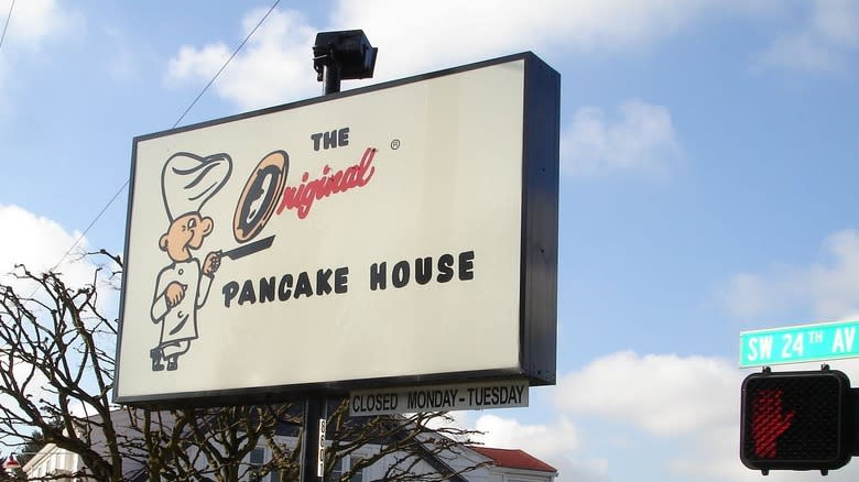 The Original Pancake House sign