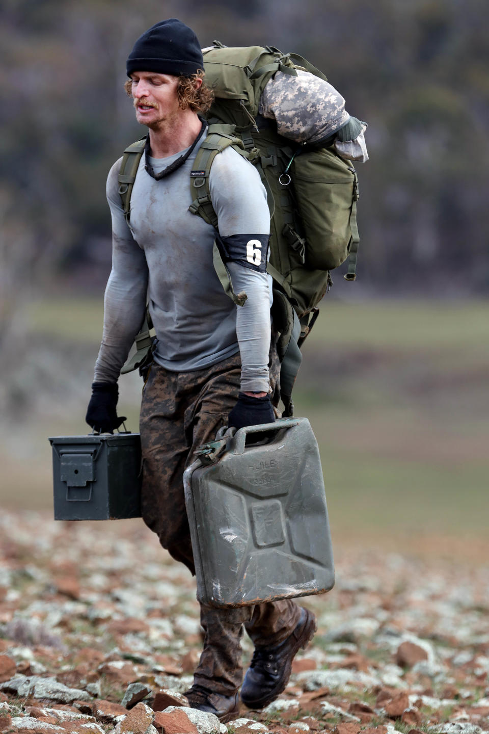 Honey Badger carrying water on SAS Australia