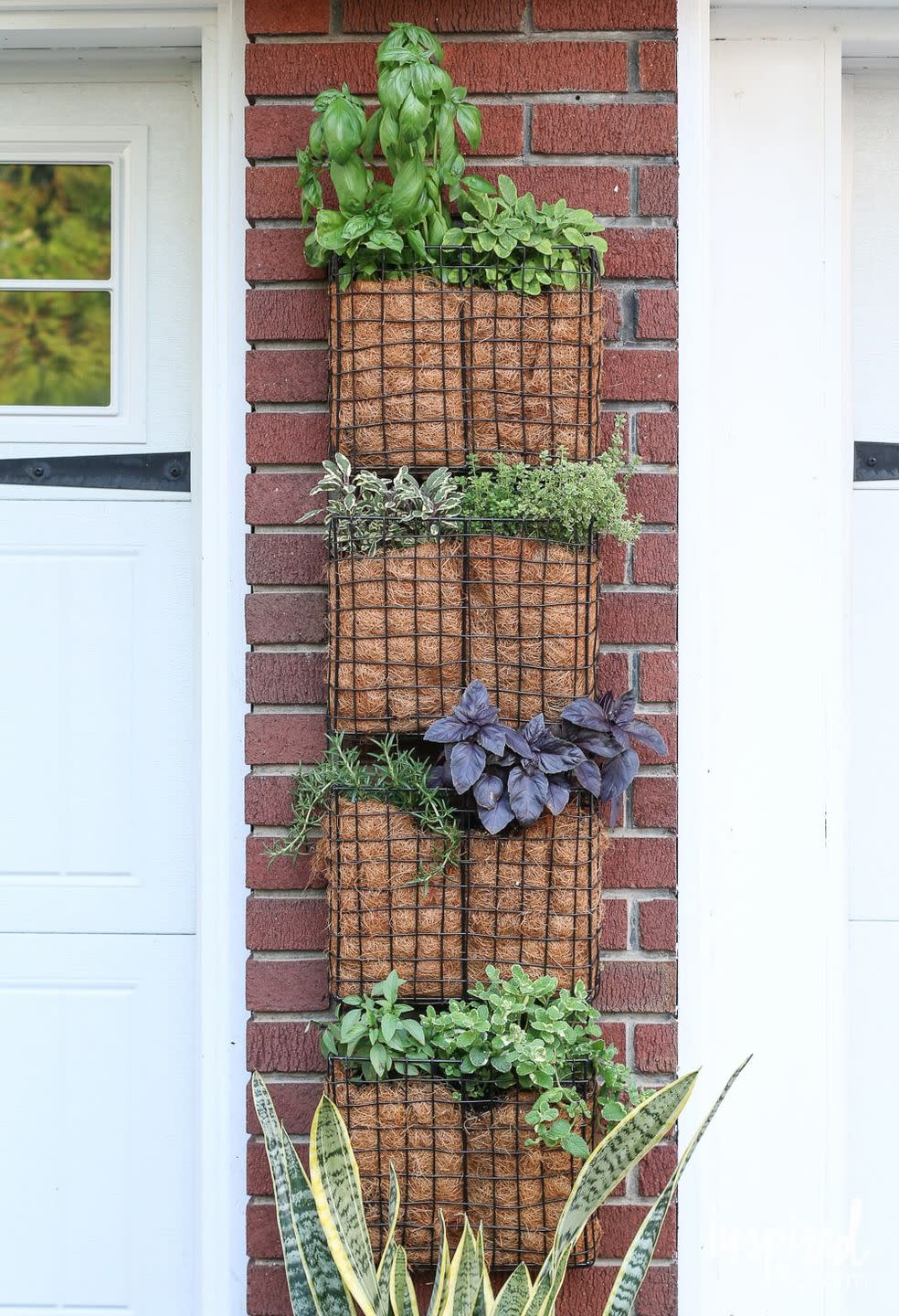 herb garden ideas vertical hanging file herb garden