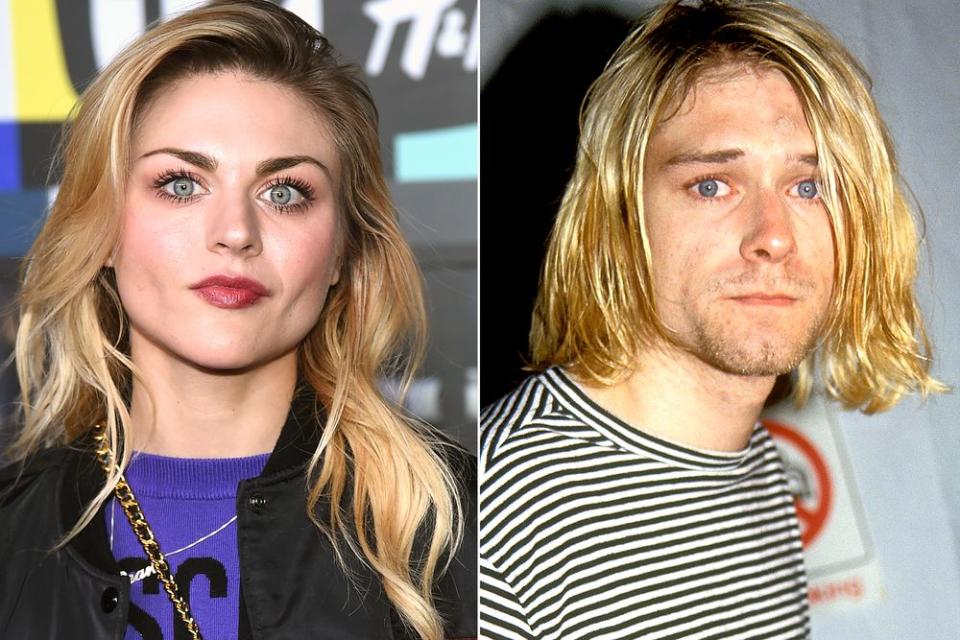 Frances Bean Cobain and Kurt Cobain