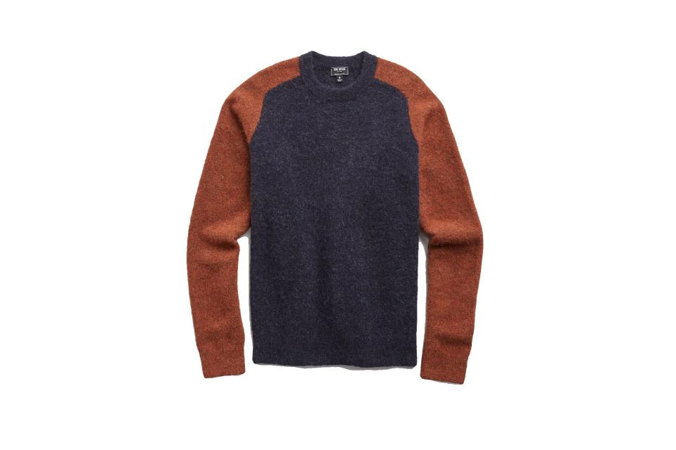 Todd Snyder colorblock alpaca crew (was $228, 52% off)