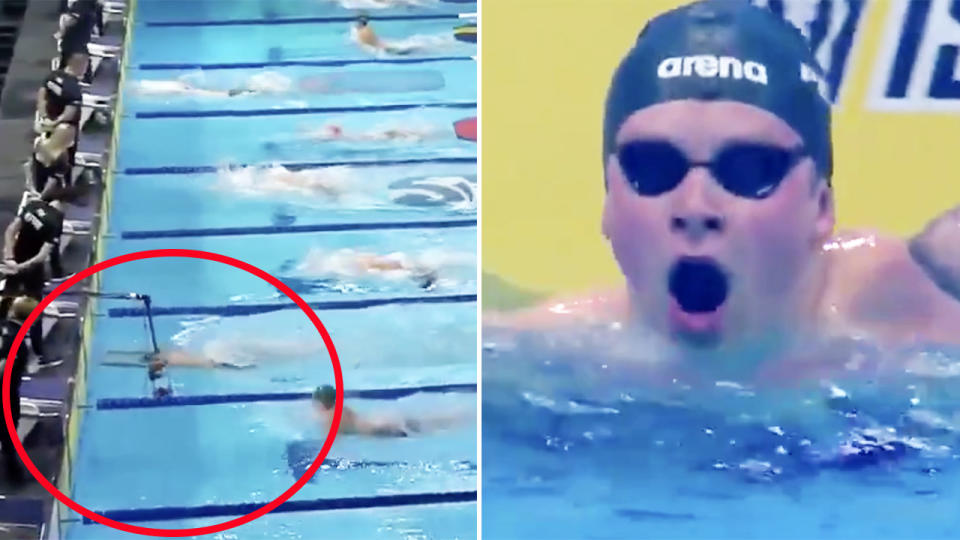 Adam Peaty, pictured here smashing his own world record in the 100m breaststroke.