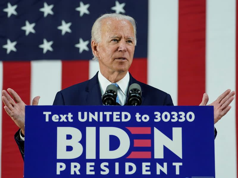 Democratic U.S. presidential candidate Biden holds campaign event in Wilmington, Delaware