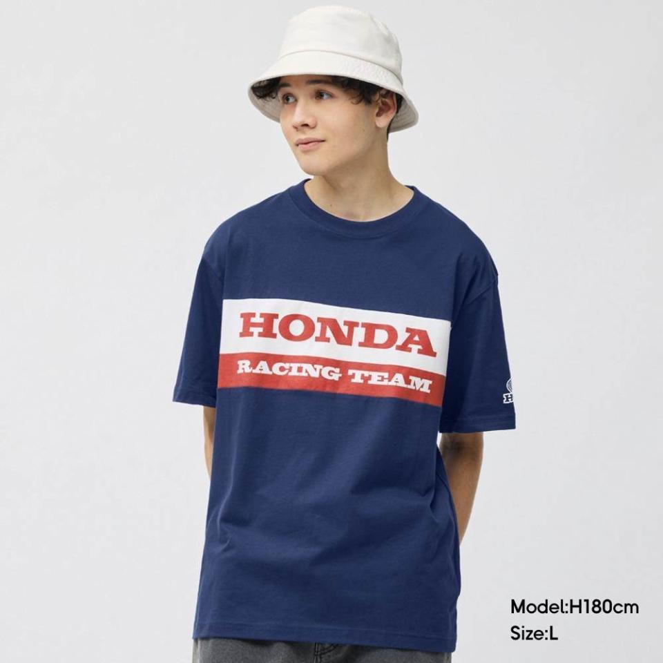 印花T恤（5分袖）Honda，NT$490圖片來源：GU官網