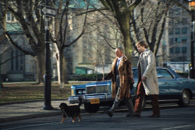 Jeremy Strong as Roy Cohn and Sebastian Stan as Donald Trump in 'The Apprentice.' - Credit: ?Mongrel Media/Courtesy Everett Collection