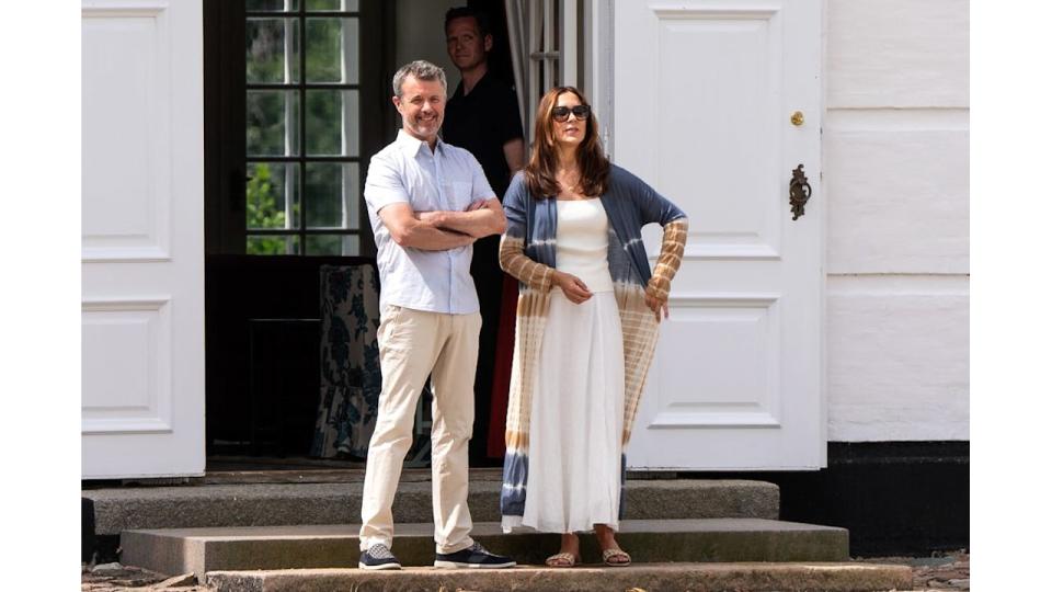 King Frederik and Queen Mary in summer mode clothes