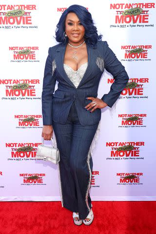 <p>Kayla Oaddams/WireImage</p> Vivica A. Fox attends the Los Angeles premiere of 'Not Another Church Movie' on May 02, 2024