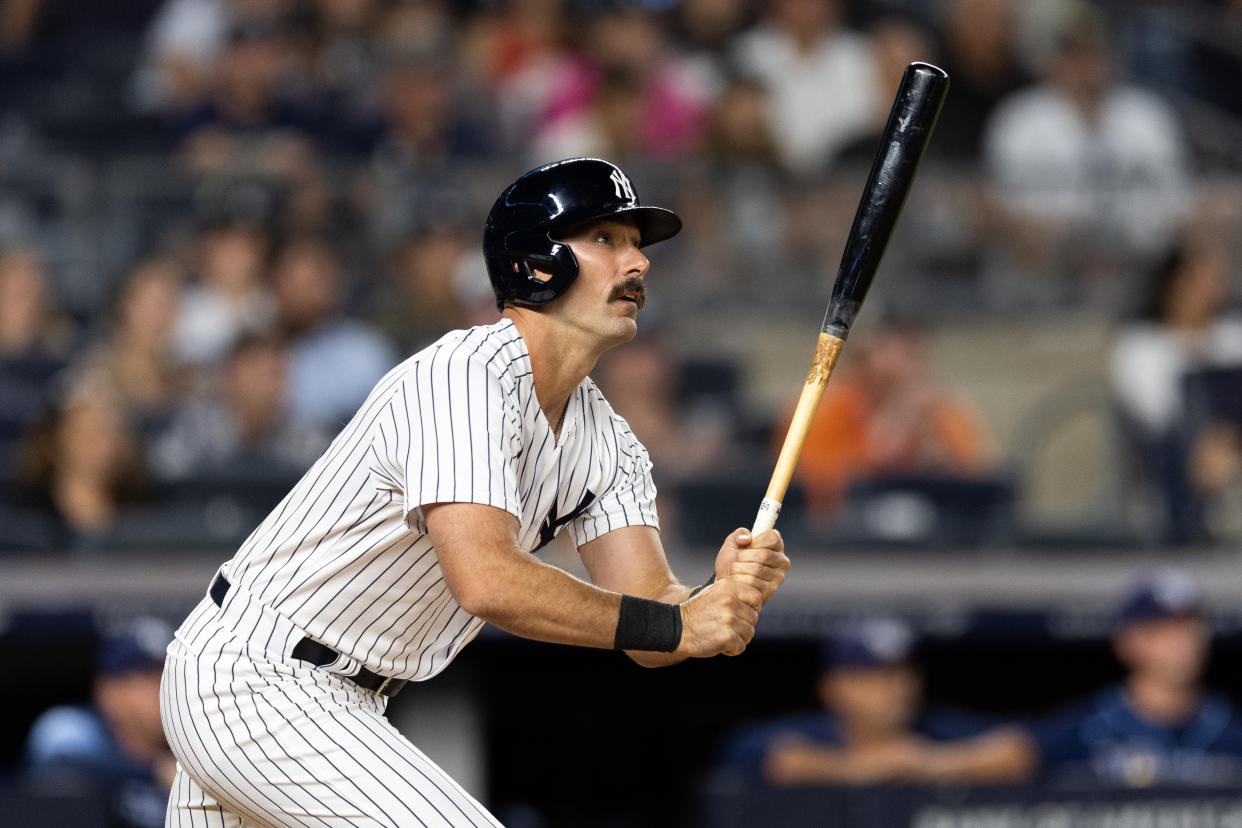 Matt Carpenter is back on the fantasy baseball radar as part of a potent Yankees lineup. (Photo by Dustin Satloff/Getty Images)