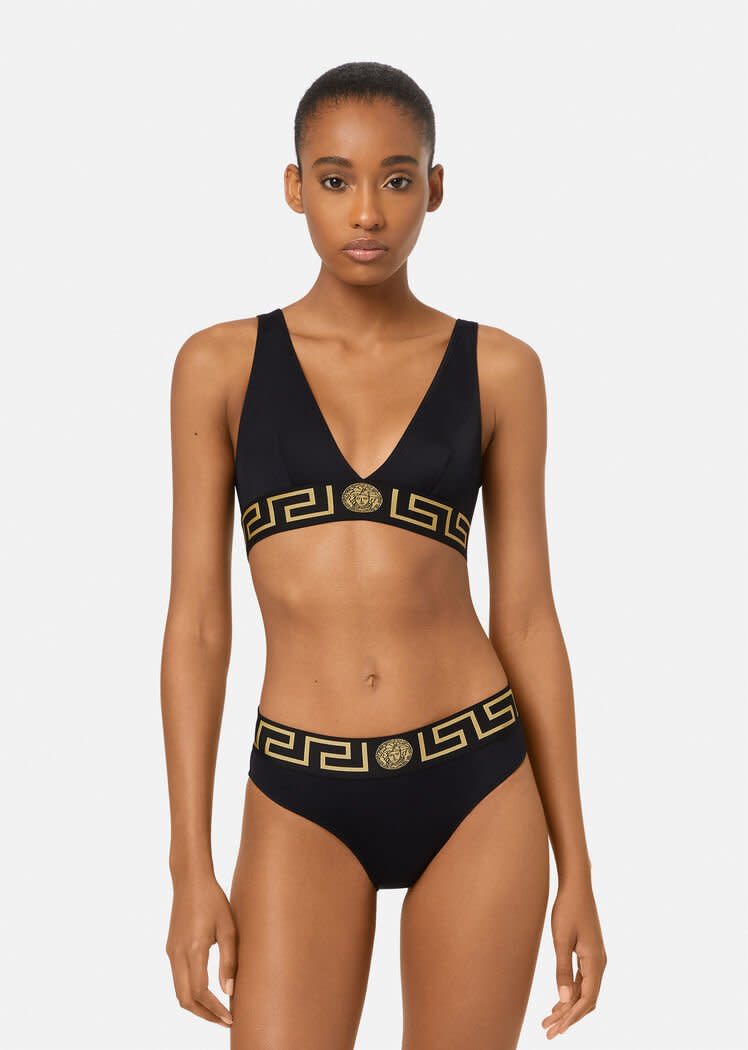 Greca Border Triangle Bikini Top - V8 Bikini