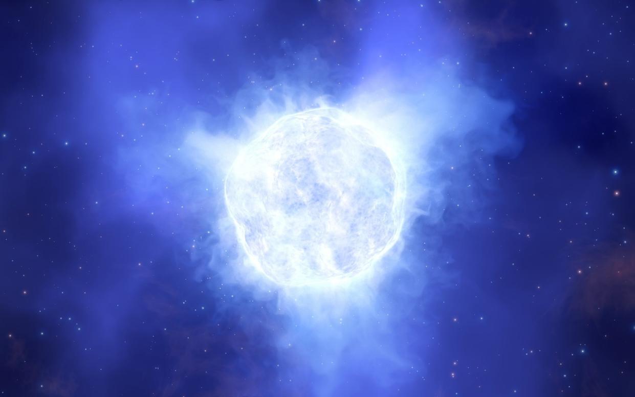  what the luminous blue variable star in the Kinman Dwarf galaxy could have looked like before its mysterious disappearance - Shutterstock 