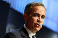 Bank of England Governor Mark Carney speaks at 2017 Institute of International Finance (IIF) policy summit in Washington, U.S., April 20, 2017. REUTERS/Yuri Gripas