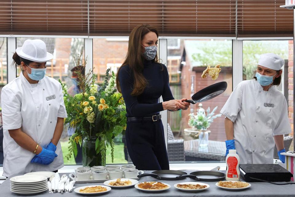 Kate, Princess of Wales, during her visit to Oxford House Nursing Home in Slough