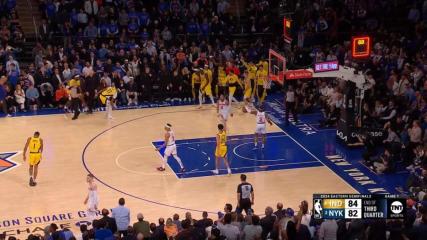 Myles Turner nails it from behind the arc