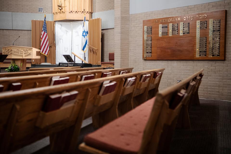 A vigil for Israel was held at Beth Israel Synagogue in Asheville, October 12, 2023.