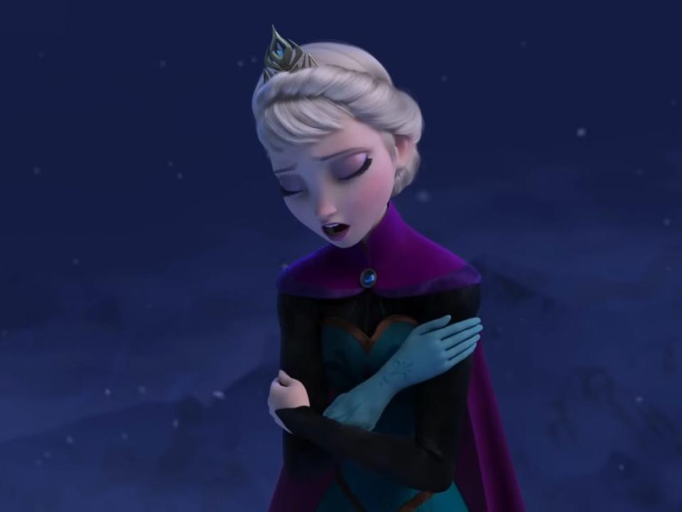 Elsa in "Frozen."