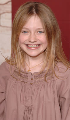 Dakota Fanning at the Hollywood premiere of Paramount Pictures' Charlotte's Web