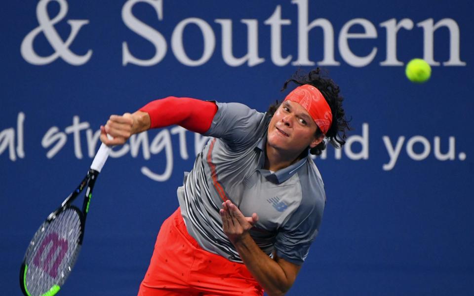 Raonic averaged 140mph on his serve in the first set - USA TODAY SPORTS
