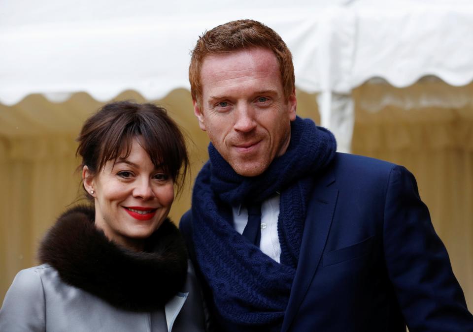 Damian Lewis, right, paid tribute to his wife’s ‘kindness and generosity’Reuters