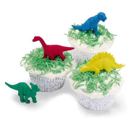 Dinosaurs in the Grass Cupcakes