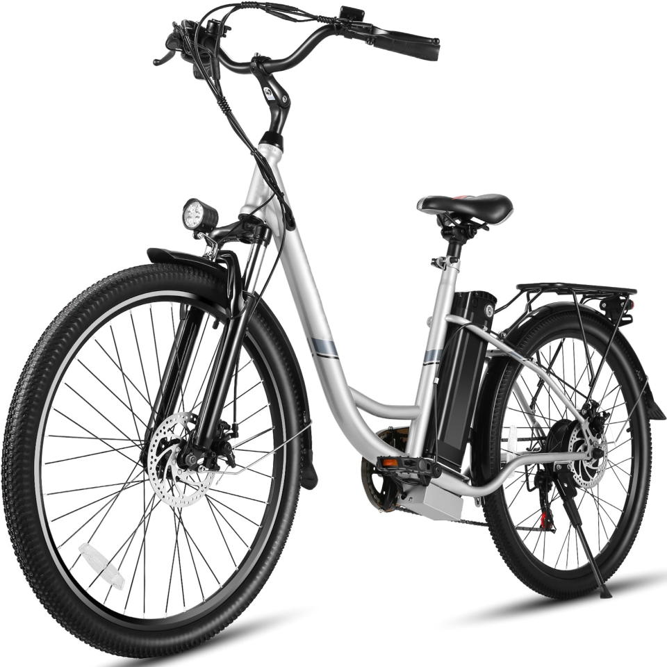 <p><a href="https://go.redirectingat.com?id=74968X1596630&url=https%3A%2F%2Fwww.walmart.com%2Fip%2FGocio-500W-Electric-Bike-Adults-26-Hybrid-Bicycle-City-Ebike-Women-E-48V-7-8Ah-Battery-Suspension-Fork-5-Modes-Men-7-Speed-LED-Display-Headlight%2F906664617&sref=https%3A%2F%2Fwww.menshealth.com%2Ftechnology-gear%2Fg46258641%2Fbest-cheap-electric-bikes%2F" rel="nofollow noopener" target="_blank" data-ylk="slk:Shop Now;elm:context_link;itc:0;sec:content-canvas" class="link ">Shop Now</a></p><p>500W Electric Bike for Adults</p><p>walmart.com</p><p>$535.99</p><span class="copyright">Courtesy of Retailer</span>