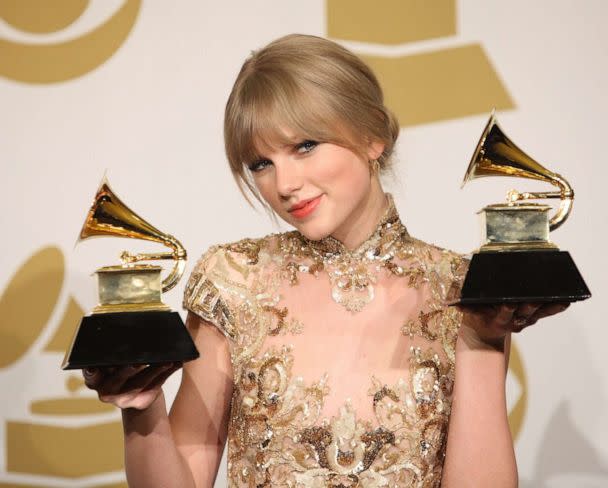 PHOTO: Taylor Swift attends the 54th Annual GRAMMY Awards - press room held at Staples Center on Feb. 12, 2012 in Los Angeles. (Michael Tran/FilmMagic via Getty Images, FILE)
