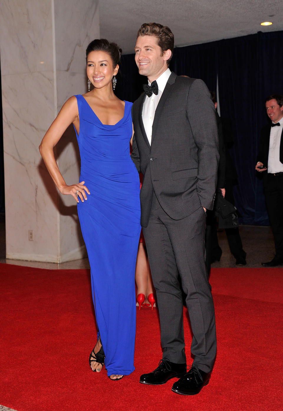 WASHINGTON, DC - APRIL 28: Renee Puente and actor Matthew Morrison attend TIME/PEOPLE/FORTUNE/CNN White House Correspondents' Association Dinner Cocktail Party at the Hilton Hotel on April 28, 2012 in Washington, DC. (Photo by Stephen Lovekin/Getty Images)