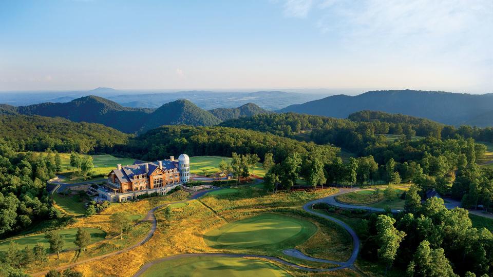 Aerial view of Primland Resort