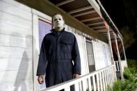 <p>The iconic costume from this 1978 film is nothing short of terrifying, but its backstory is actually pretty amusing. <em>The New York Times</em> revealed that the film's production designer Tommy Lee Wallace found <a href="https://www.nytimes.com/2018/10/11/movies/halloween-1978-jamie-lee-curtis.html" rel="nofollow noopener" target="_blank" data-ylk="slk:a mask of William Shatner as Captain Kirk in;elm:context_link;itc:0;sec:content-canvas" class="link ">a mask of William Shatner as Captain Kirk in </a><em><a href="https://www.nytimes.com/2018/10/11/movies/halloween-1978-jamie-lee-curtis.html" rel="nofollow noopener" target="_blank" data-ylk="slk:Star Trek;elm:context_link;itc:0;sec:content-canvas" class="link ">Star Trek</a>,</em> and was completely inspired. The crew spray-painted it white to achieve the look we're all familiar with today.</p>