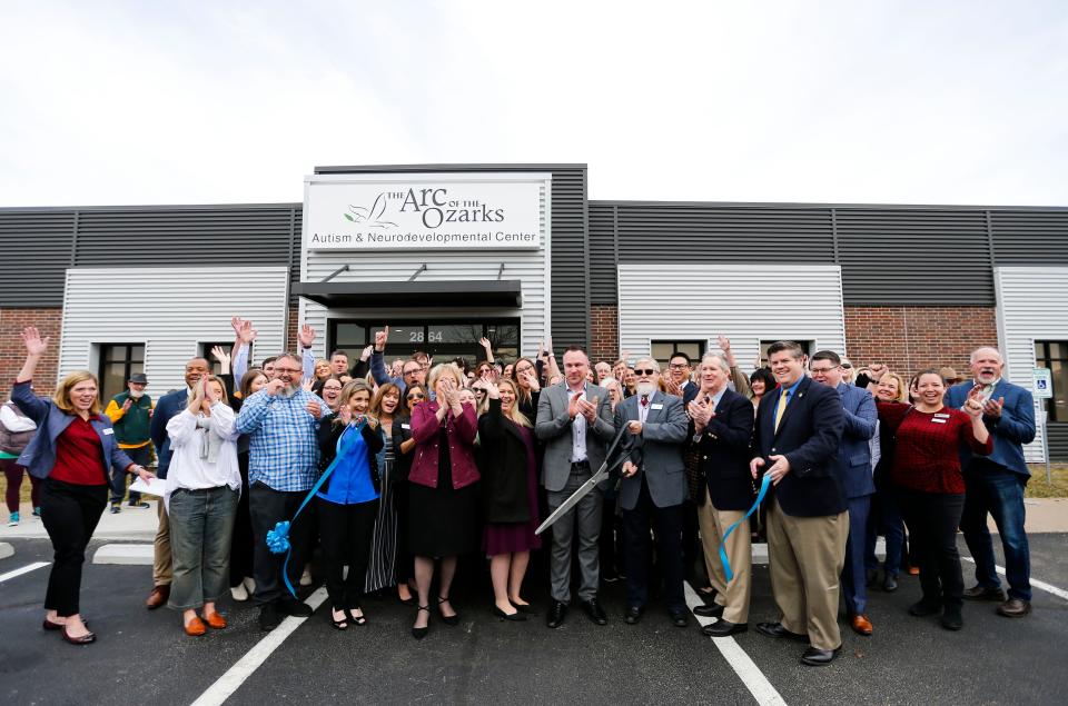 The Arc of the Ozarks' Autism and Neurodevelopmental Center at 2648 S. Nettleton Ave. celebrated its grand opening with a ribbon cutting on Friday, Feb. 9, 2024.