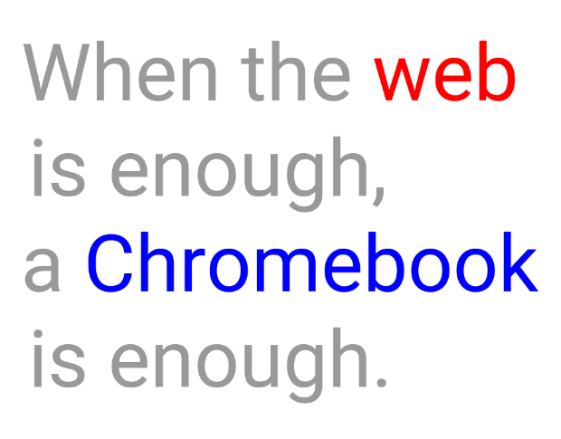 Web enough Chrome enough