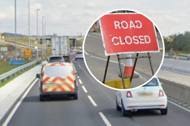 Major Essex road re opens after multi car crash as ambulance