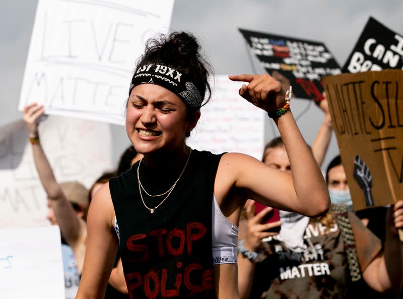 Protests in the rural town of Anna, Illinois