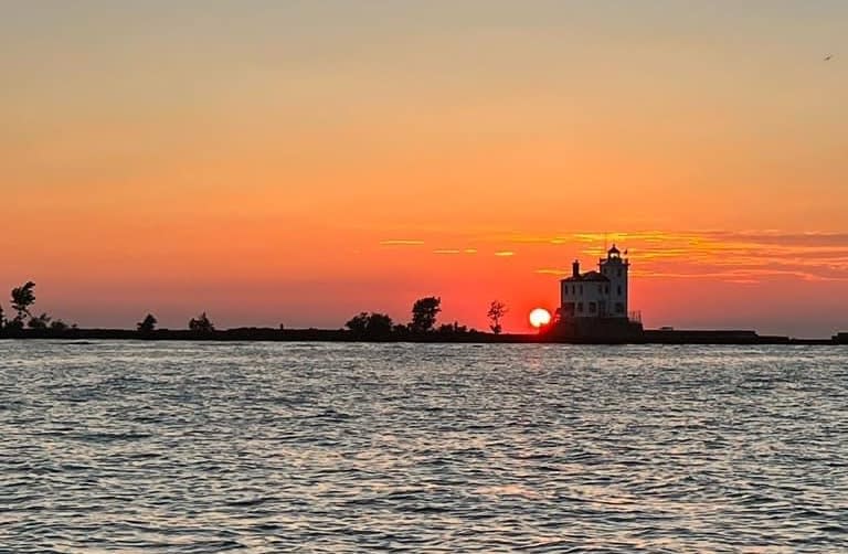 Photo of Fairport Harbor West Breakwater Lighthouse, courtesy of Trista Keller