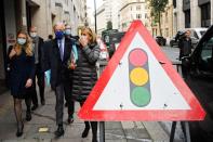 EU chief Brexit negotiator Michel Barnier is seen in London