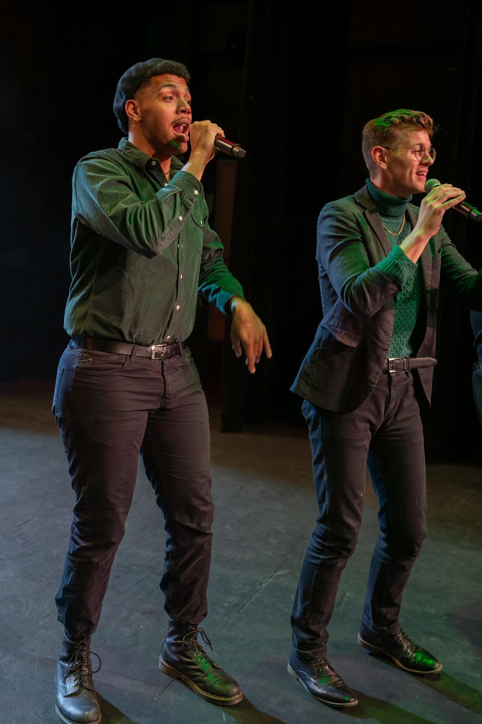 Vocal Fusion will be presenting the "All I Want For Christmas" show at 7 p.m. on Friday and Saturday at Canton Palace Theatre. Members of the Stark County-based a cappella singing group are shown rehearsing.