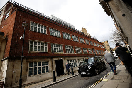 The former headquarters of Intelligence, Cyber and Security Agency GCHQ, is seen in Palmer Street, after the agency revealed the location, following its departure to new undisclosed offices, in London, Britain April 4, 2019. Picture taken April 4, 2019. REUTERS/Henry Nicholls