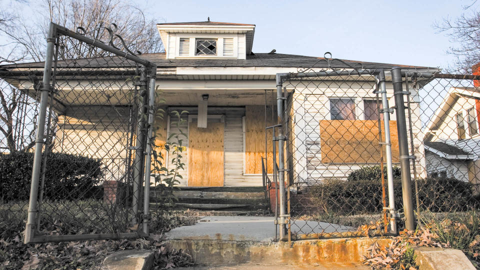 A home near Uptown Charlotte Awaiting renovations.