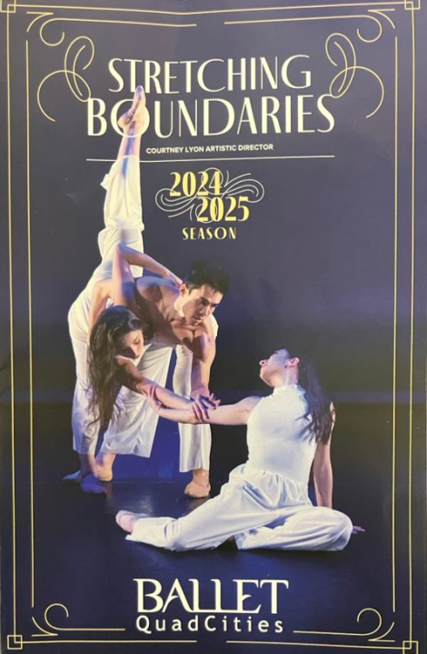 The cover of the Ballet Quad Cities 2024-25 season brochure.