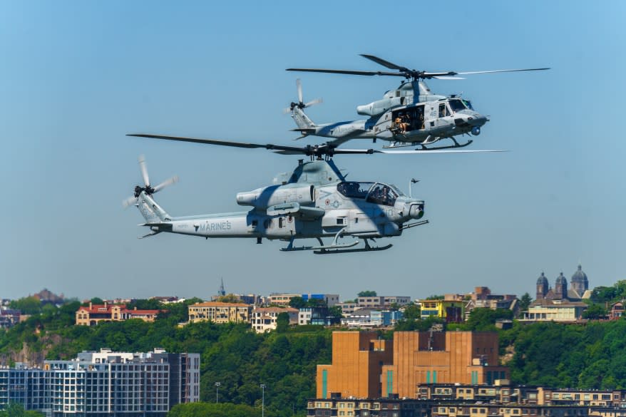 Helicopters of the US Marine Corp.