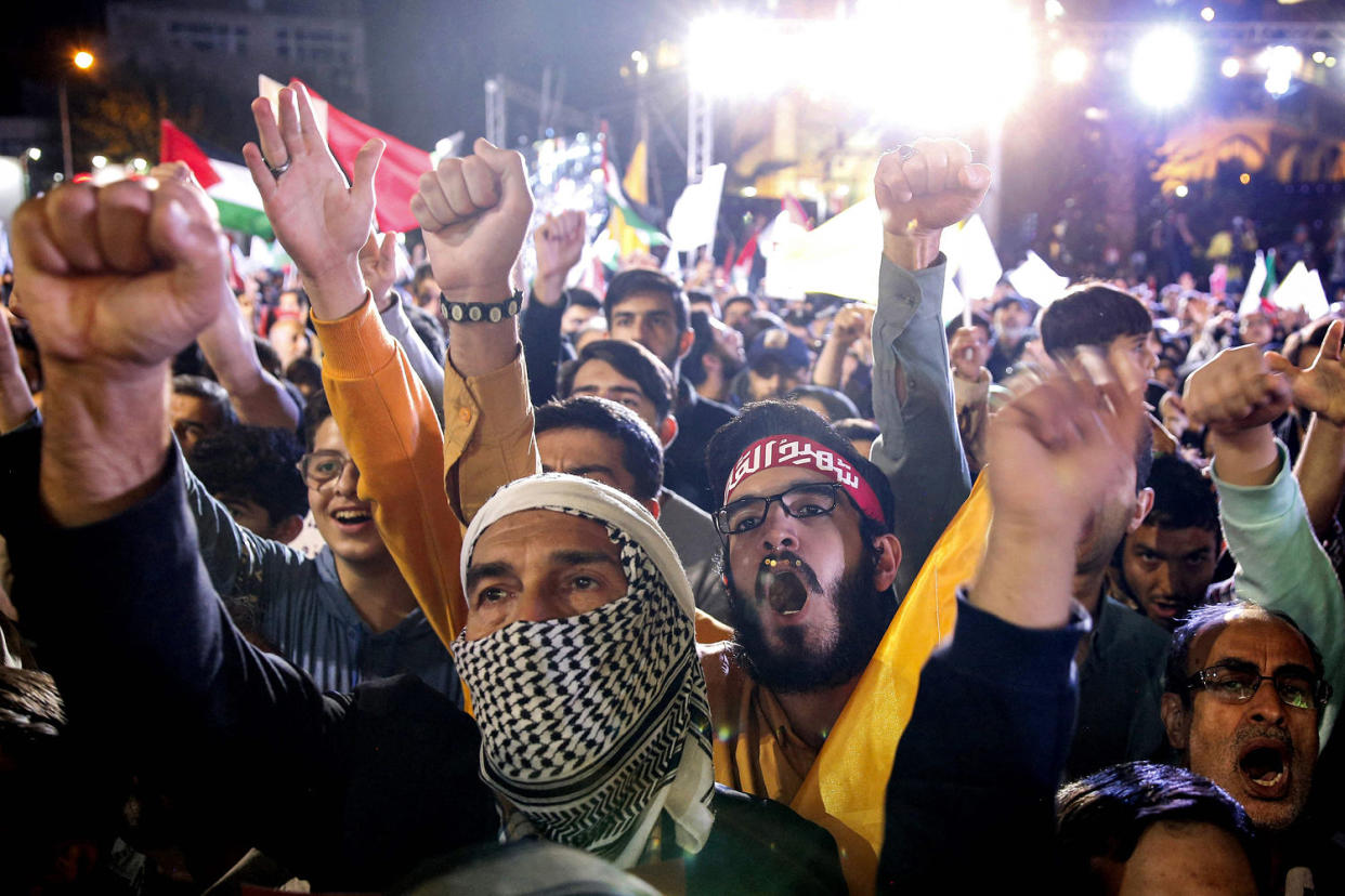 iran protest rally for gaza strip palestinians (AFP - Getty Images)