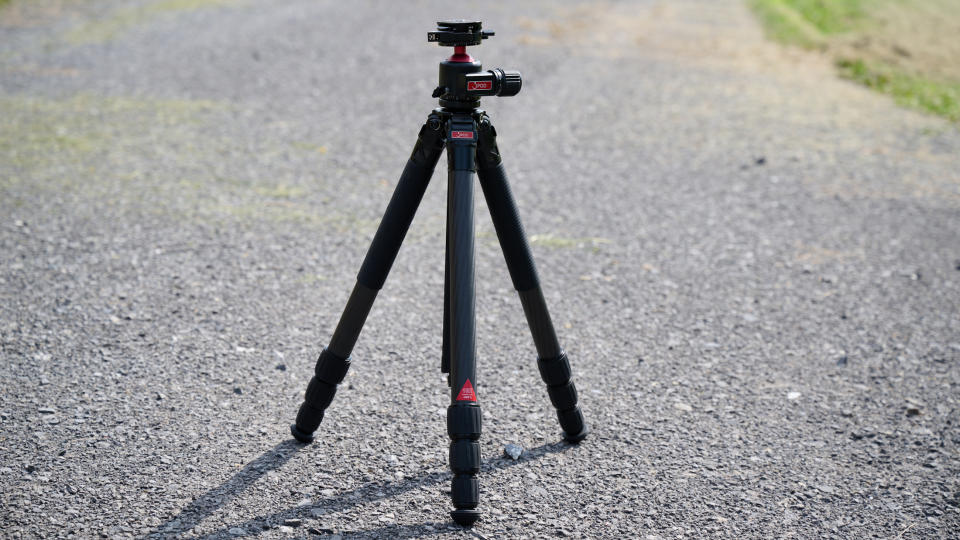 3Pod Everest T3 tripod outside on gravel path