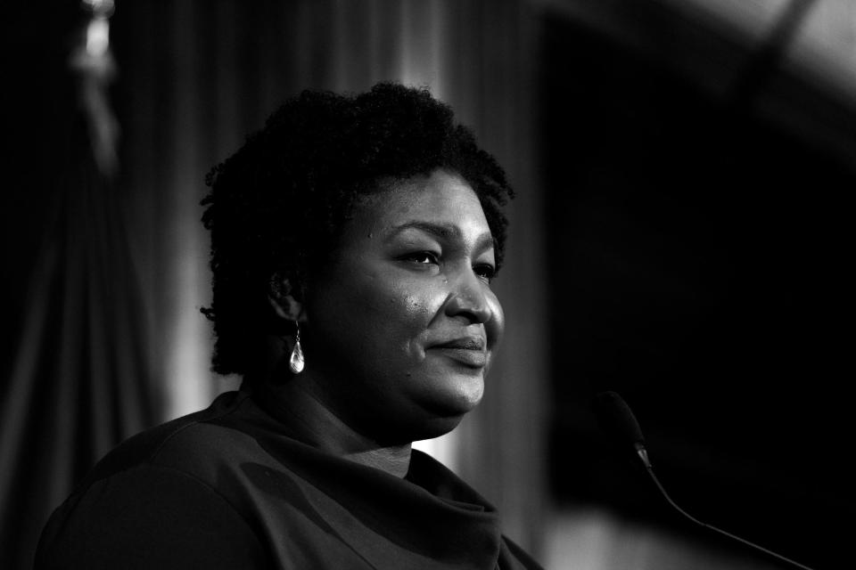 Stacey Abrams black and white