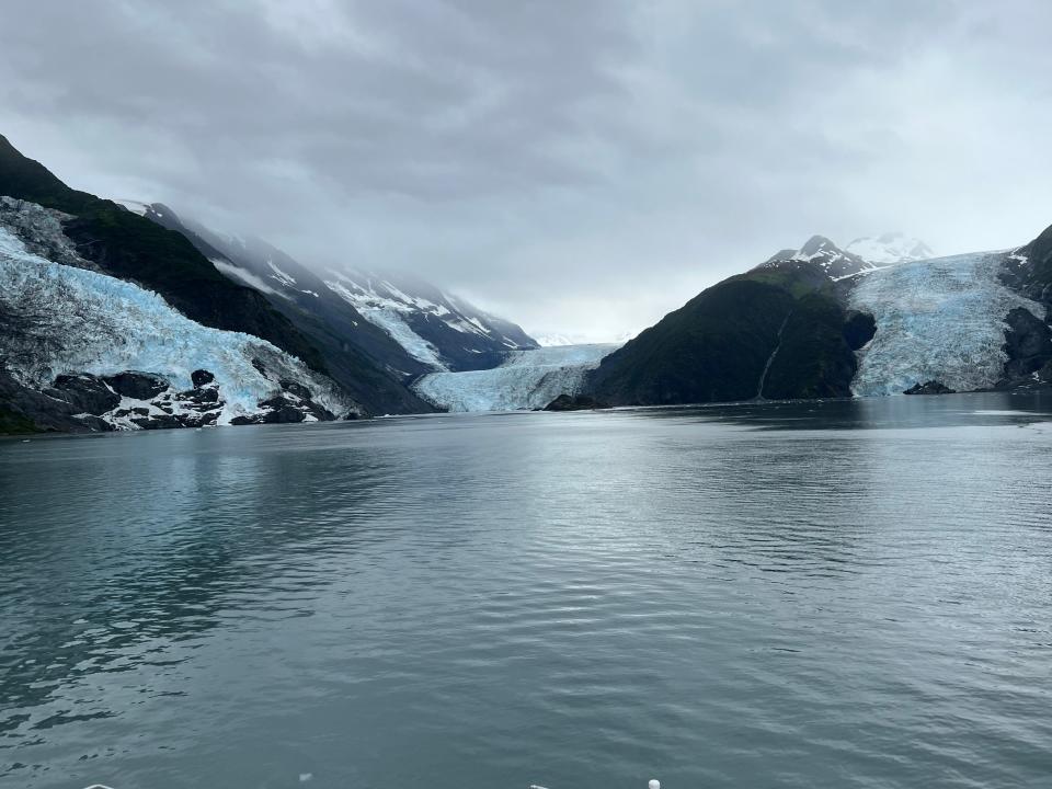 view of glaciers in water