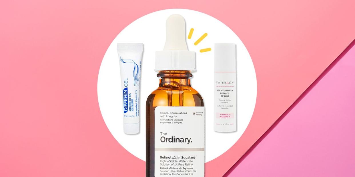 best retinol serums the ordinary differin gel and farmacy