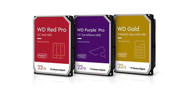 Western Digital 擴展HDD 和碟片表面密度技術，推出22TB儲存媒體