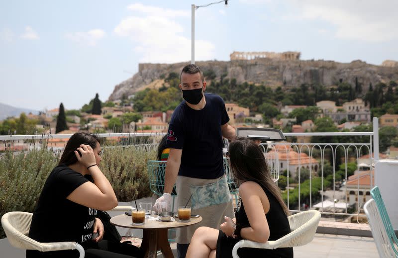 FILE PHOTO: Spread of the coronavirus disease (COVID-19), in Athens